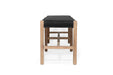 Sabai Woven Bench Seat - Black - Close Weave -2m - Black 200cm Close Weave