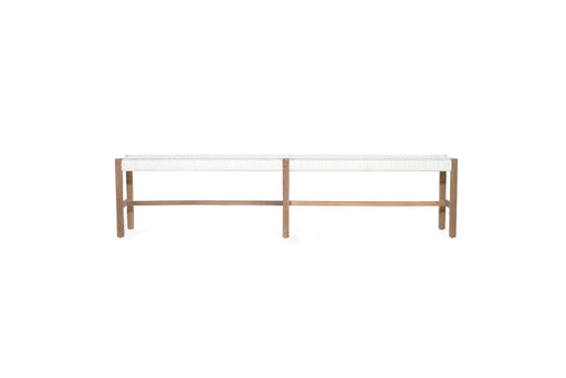 Sabai Woven Bench Seat - White - Close Weave -2m - White 200cm Close Weave