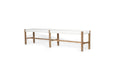 Sabai Woven Bench Seat - White - Close Weave -2m - White 200cm Close Weave