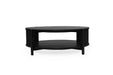Sadie Round Coffee Table - Black - 100cm - Black 100cm