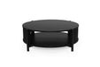 Sadie Round Coffee Table - Black - 100cm - Black 100cm