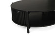 Sadie Round Coffee Table - Black - 100cm - Black 100cm