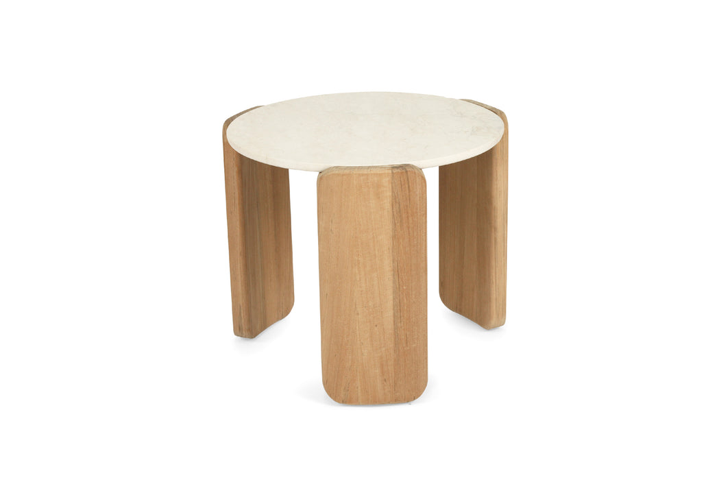 Santiago Side Table - Sand 61cm