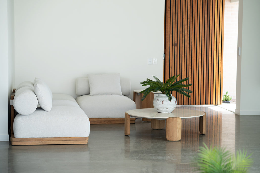 Santiago Outdoor Coffee Table - Sand 127cm
