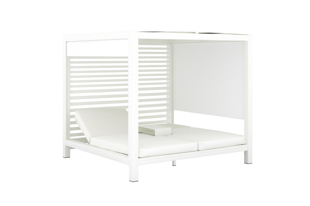 Santorini Double Daybed Villa - Pearl White