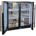 Schmick Black Quiet Running Front Venting Under Bench Heated Glass 2 Door Bar Fridge (Model: SK245-B-HD)