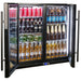 Schmick Black Quiet Running Front Venting Under Bench Heated Glass 2 Door Bar Fridge (Model: SK245-B-HD)