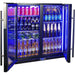 Schmick Black Quiet Running Front Venting Under Bench Heated Glass 2 Door Bar Fridge (Model: SK245-B-HD)