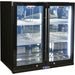 Schmick Black Quiet Running Front Venting Under Bench Triple Glazed 2 Door Bar Fridge (Model: SK245-B)