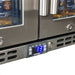 Schmick Quiet Running Front Venting Under Bench Heated Glass 2 Door Bar Fridge (Model: SK245-HD)