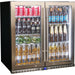 Schmick Quiet Running Front Venting Under Bench Heated Glass 2 Door Bar Fridge (Model: SK245-HD)