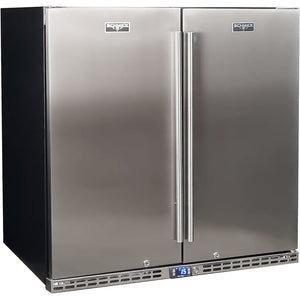 Schmick Stainless Steel Quiet Running 2 Door Bar Fridge With Quality Parts And Quiet Operation (Model: SK245-SD)