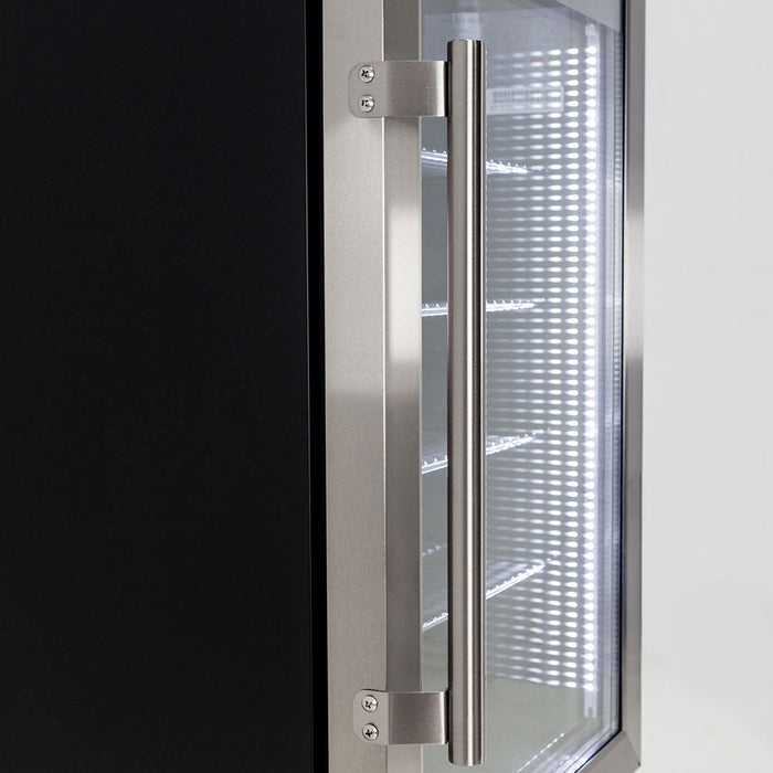 Schmick Outdoor Triple Glazed Alfresco Bar Fridge With Led Strip Lights, Lock And LOW E Glass, Indoor Use Also Perfect! (Model: HUS-SC88-SS)