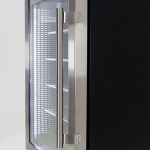 Schmick Outdoor Triple Glazed Alfresco Bar Fridge With Led Strip Lights, Lock And LOW E Glass, Indoor Use Also Perfect! (Model: HUS-SC88L-SS)