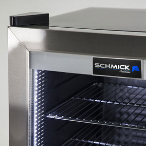 Schmick Outdoor Triple Glazed Alfresco Bar Fridge With Led Strip Lights, Lock And LOW E Glass, Indoor Use Also Perfect! (Model: HUS-SC88L-SS)