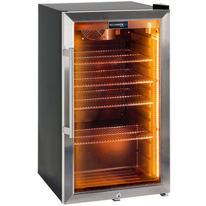 Schmick Outdoor Triple Glazed Alfresco Bar Fridge With Led Strip Lights, Lock And LOW E Glass, Indoor Use Also Perfect! (Model: HUS-SC88-SS)