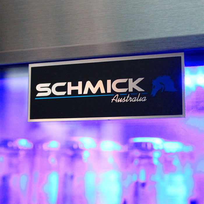 Schmick Black Bar Fridge Tropical Rated With Heated Glass and Triple Glazing 1 Door (Model: SK118R-B)