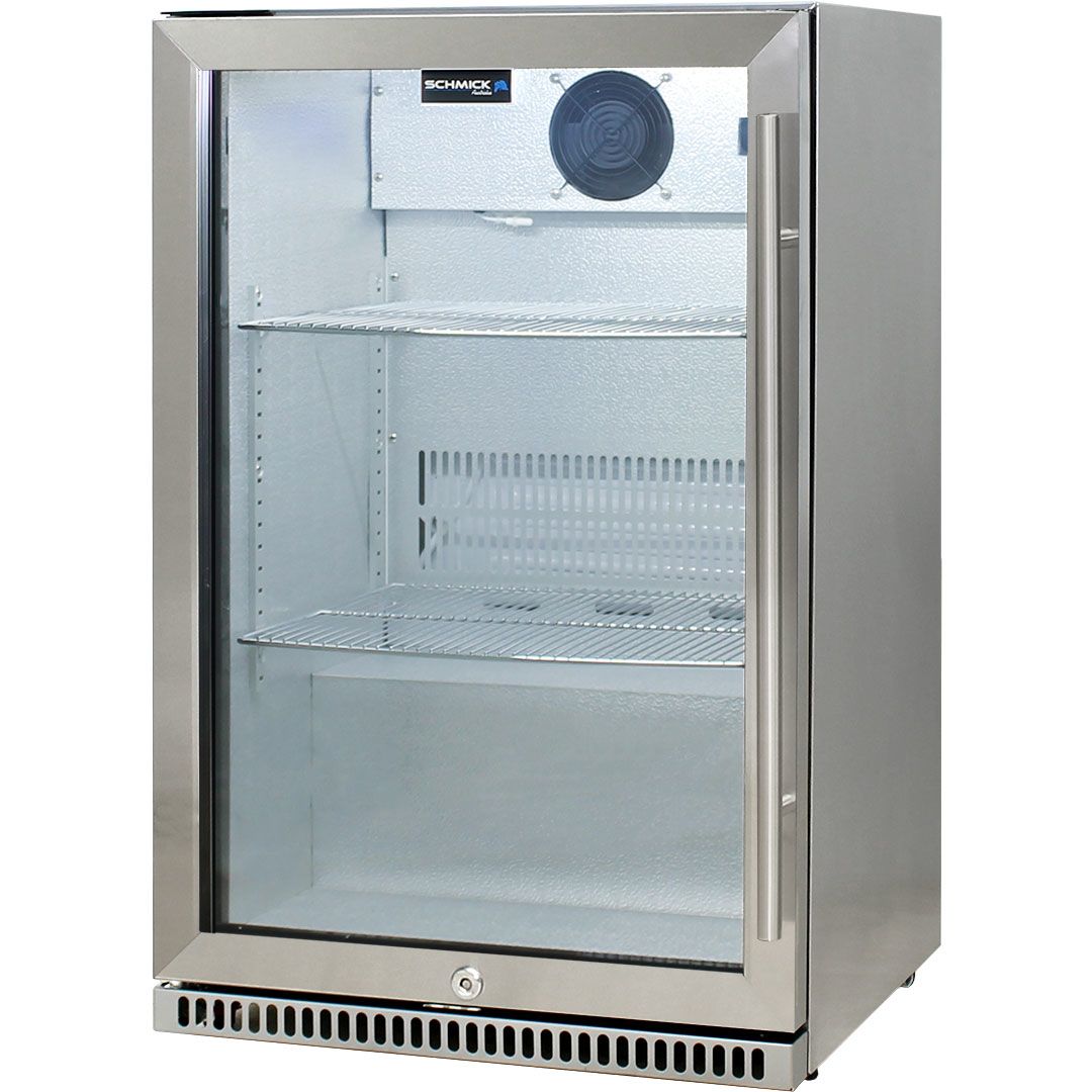 Schmick 304 Stainless Steel Bar Fridge Tropical Rated With Heated Glass ...