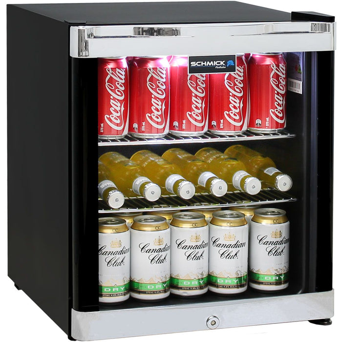 Schmick Tropical Glass Door Mini Bar Fridge 50Litre (Model: HUS-SC50B)