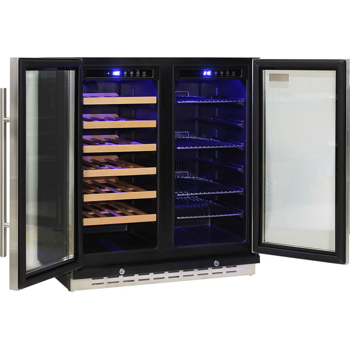 Schmick Under Bench Beer And Wine Dual Zone Bar Fridge (Model: JC165)