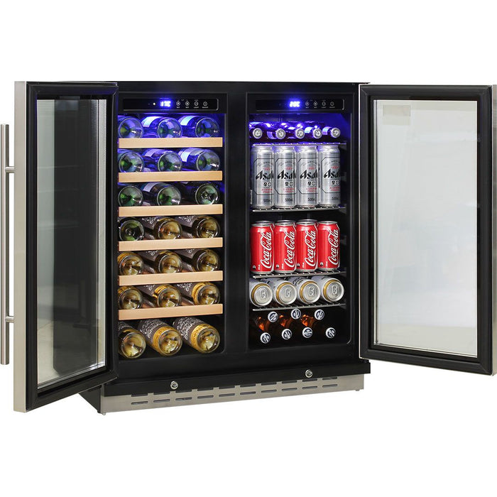 Schmick Under Bench Beer And Wine Dual Zone Bar Fridge (Model: JC165)