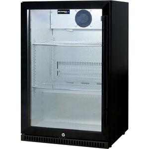Schmick Black Bar Fridge Tropical Rated With Heated Glass and Triple Glazing 1 Door (Model: SK118L-B)