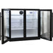 Schmick Black Bar Fridge 2 Door With Heated Glass and Triple Glazing (Model: SK190-B)