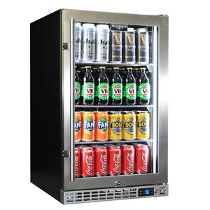 Schmick Quiet Running Front Venting Under Bench Glass Door Bar Fridge Heated Glass (Model: SK126R-HD)