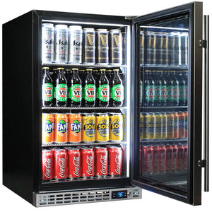 Schmick Quiet Running Front Venting Under Bench Glass Door Bar Fridge Heated Glass (Model: SK126R-HD)