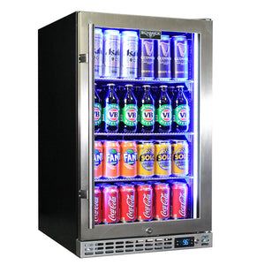 Schmick Quiet Running Front Venting Under Bench Glass Door Bar Fridge Heated Glass (Model: SK126R-HD)