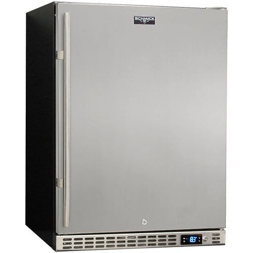 Schmick Quiet Running Front Venting Under Bench Solid Stainless Door Bar Fridge (Model: SK156-SD)