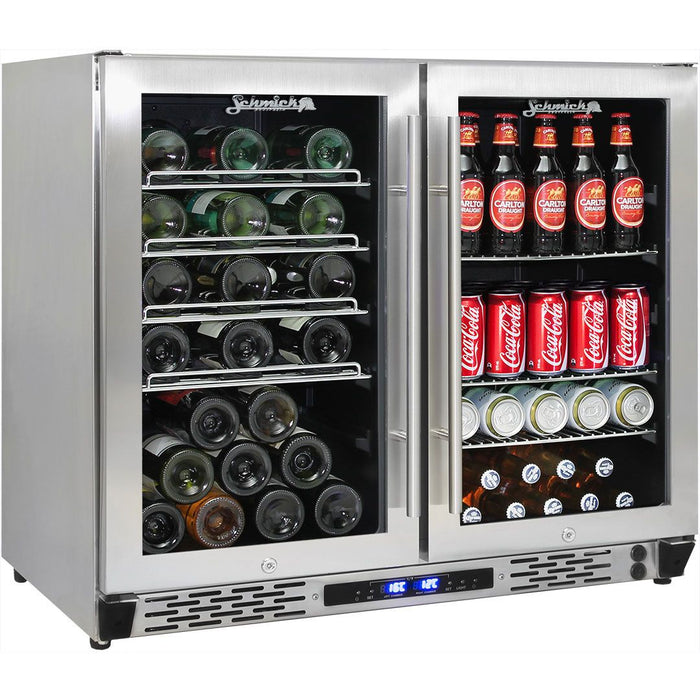 Schmick Twin Zone Alfresco Beer And Wine Bar Fridge (Model: JC190-GG)