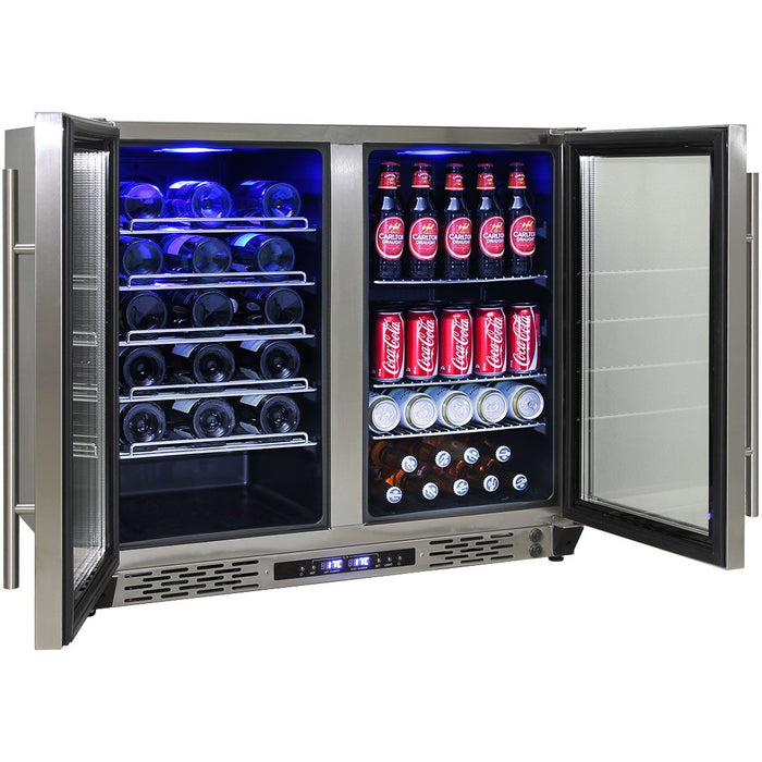 Schmick Twin Zone Alfresco Beer And Wine Bar Fridge (Model: JC190-SS)