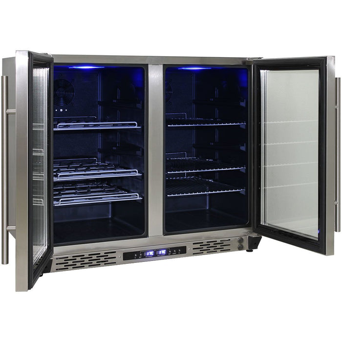 Schmick Twin Zone Alfresco Beer And Wine Bar Fridge (Model: JC190-SS)