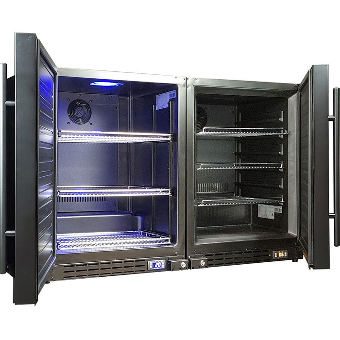 Schmick Under Bench Matching Fridge And Freezer Combination - Quiet Running (Model: BD113-B-COMBO)