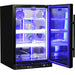 Schmick Quiet Running Front Venting Under Bench Heated Glass Door Bar Fridge - Right Hinged (Model: SK116R-B-HD)