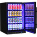 Schmick Quiet Running Front Venting Under Bench Heated Glass Door Bar Fridge - Right Hinged (Model: SK116R-B-HD)