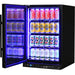 Schmick Quiet Running Front Venting Under Bench Heated Glass Door Bar Fridge (Model: SK116L-B-HD)