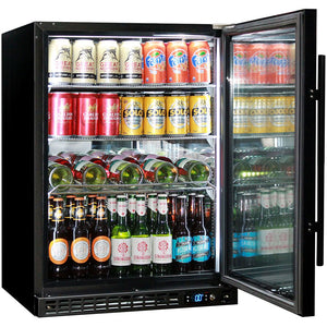 Schmick Quiet Running Front Venting Under Bench Triple Glazed Glass Door Bar Fridge (Model: SK156-B)