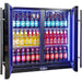 Schmick Twin Door Quiet Running Black Heated Glass Door Bar Fridge (Model: SK246-B-HD)