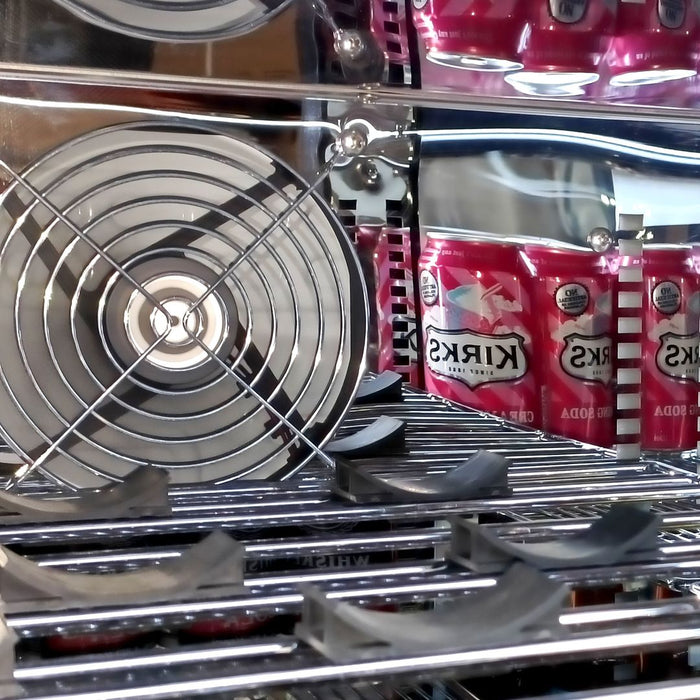 Schmick Twin Door Quiet Running Black Heated Glass Door Bar Fridge (Model: SK246-B-HD)