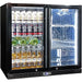 Schmick Twin Door Quiet Running Black Heated Glass Door Bar Fridge (Model: SK246-B-HD)