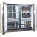Schmick Twin Door Quiet Running Solid Stainless Door Energy Efficient Bar Fridge (Model: SK246-SD)