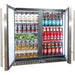 Schmick Twin Door Quiet Running Solid Stainless Door Energy Efficient Bar Fridge (Model: SK246-SD)