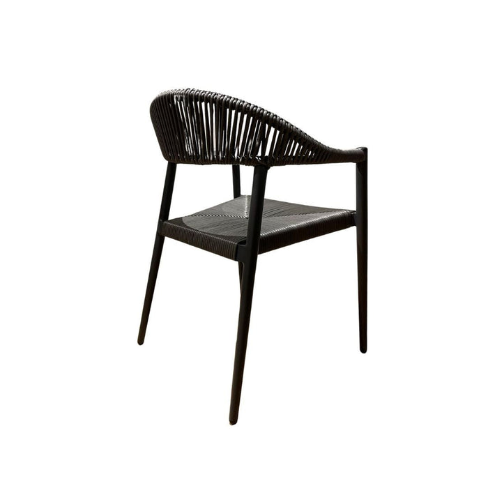 Serena Outdoor Dining Chair - Charcoal - Raffinata