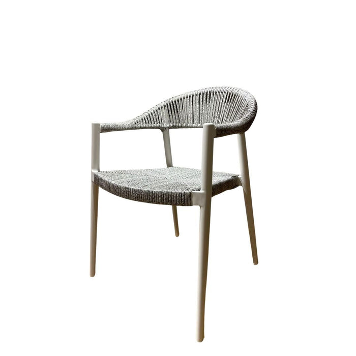 Serena Outdoor Dining Chair - Greige - Raffinata