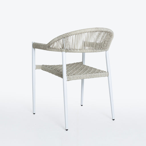 Serena Outdoor Dining Chair - Light Greige - Raffinata