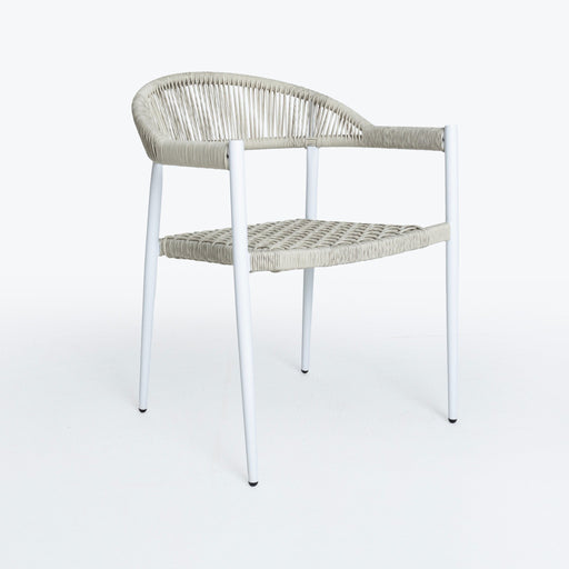 Serena Outdoor Dining Chair - Light Greige - Raffinata