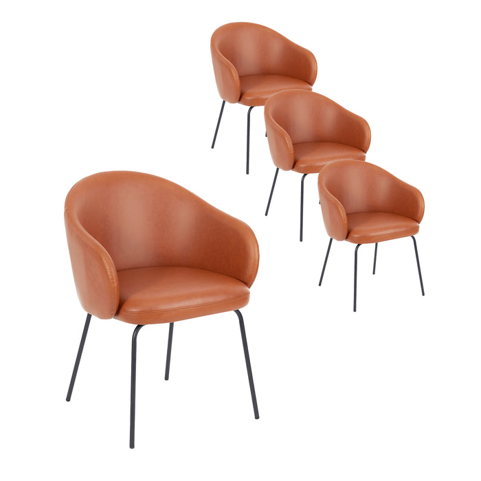 Modern Accent Pu Leather Dining Chair