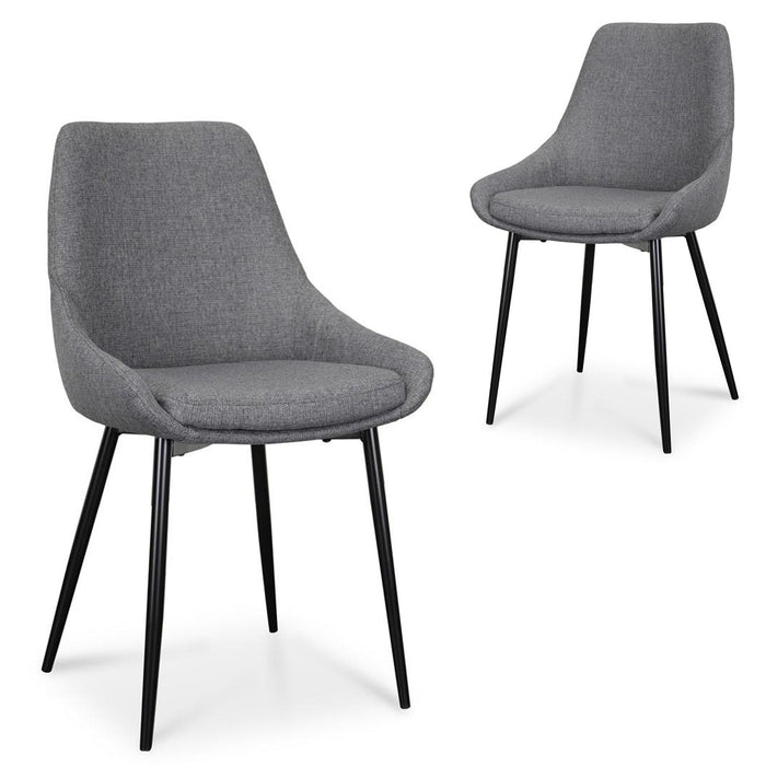 CDC2081-SE Dining Chair - Dark Grey (Set of 2)